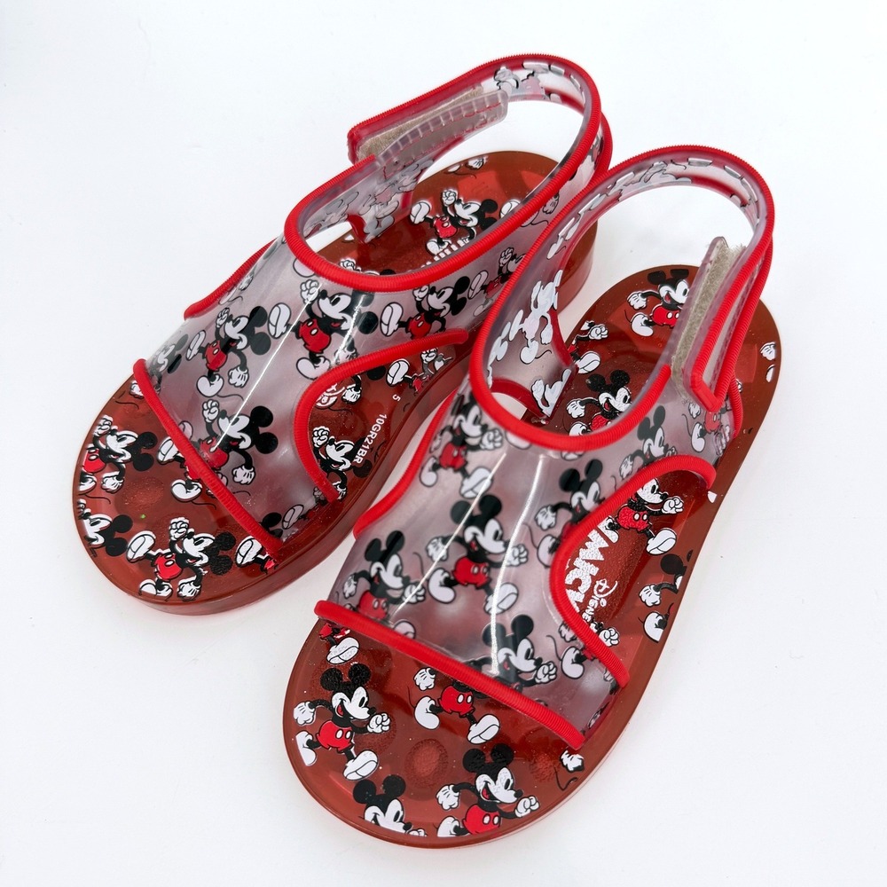 Mini‎ Melissa Disney Mickey Mouse Red Sandals Sz 10
